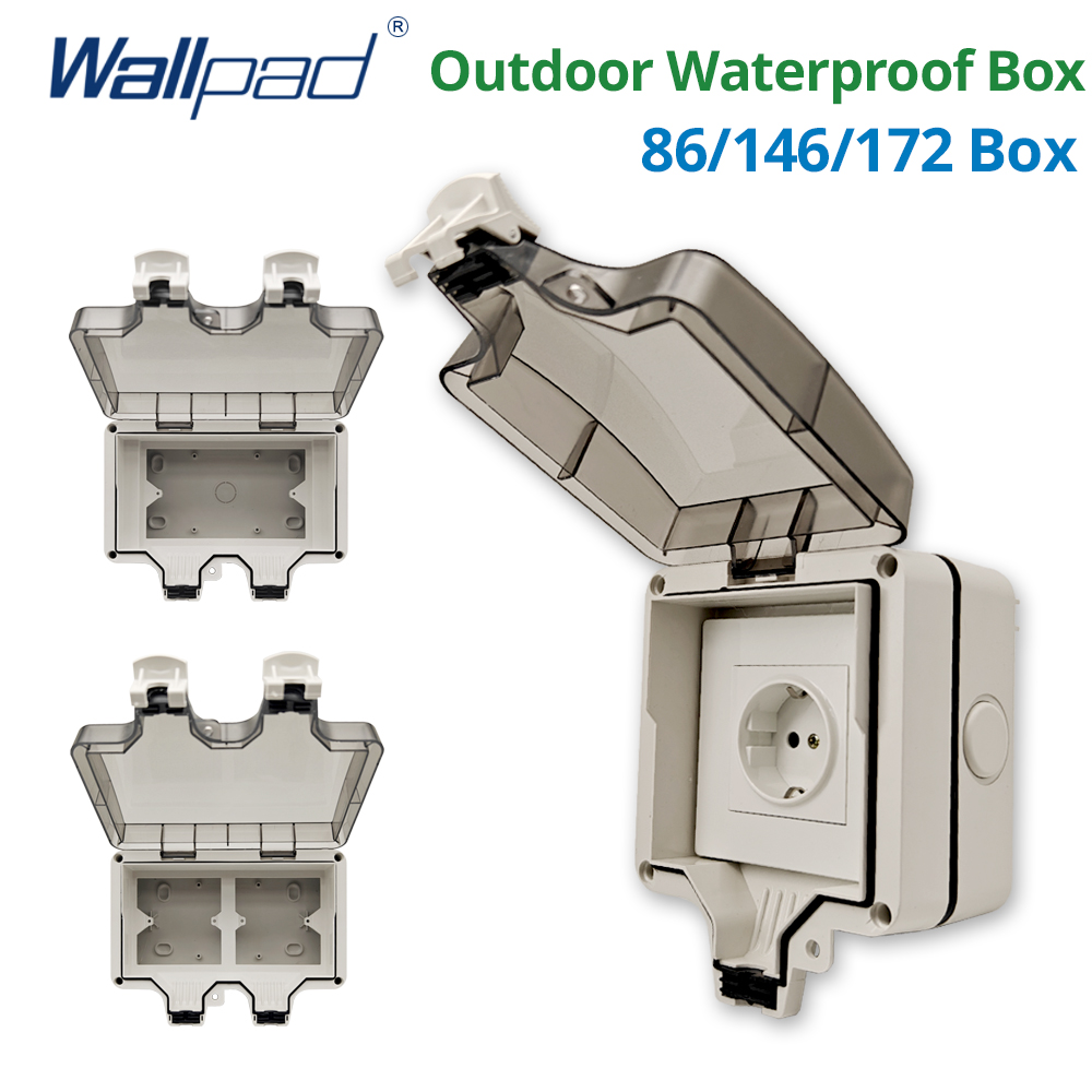 Outdoor Power Outlet Box - Wallpad IP66 Dustproof Waterproof Outdoor Box