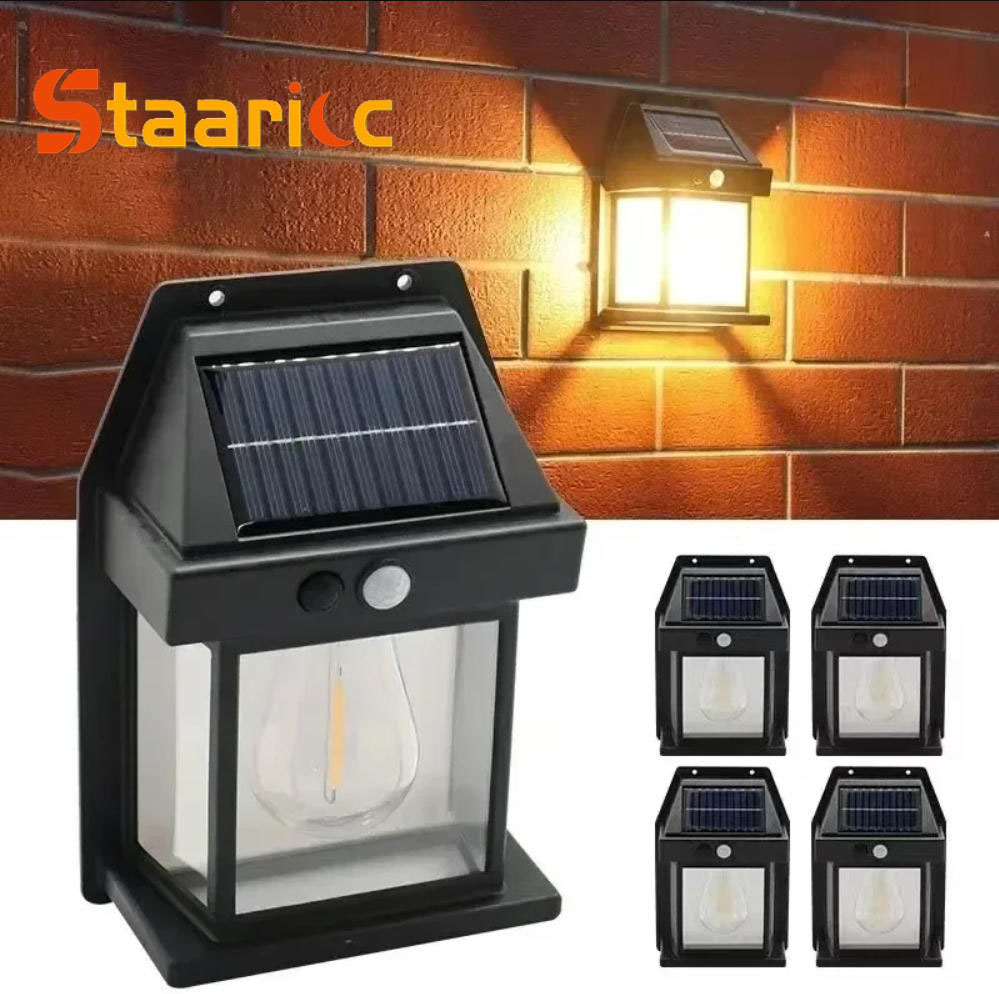 Outdoor Power Outlet Solar - Outdoor Solar Tungsten Wall Light with