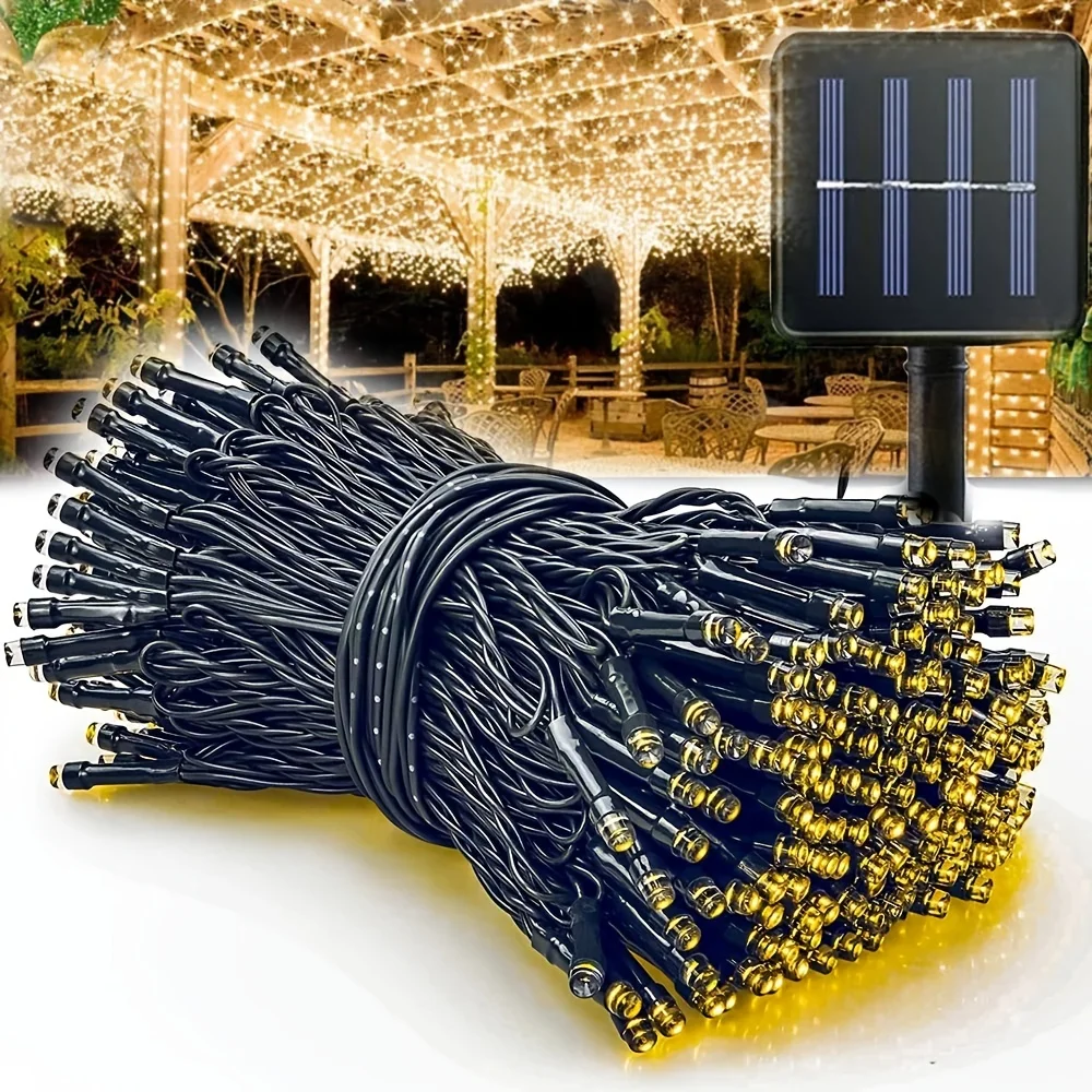 Outdoor Power Outlet Solar - Solar Powered Outdoor String Lights 100