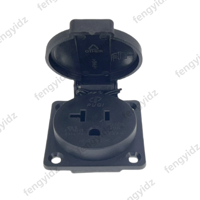 Black 125V 15A 20A IP44 CE Ame - đánh giá và giá Outdoor Power Outlet Waterproof