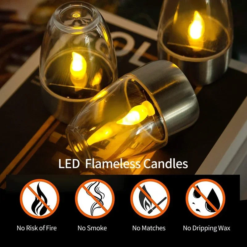 Solar Powered Flameless Candle - đánh giá và giá Outdoor Power Outlet Solar
