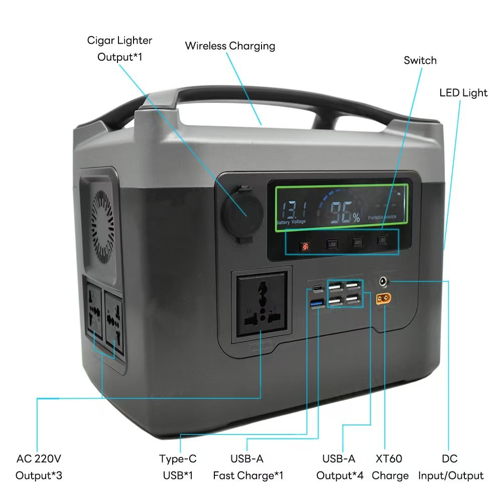 OEM ODM 500W 600W LiFePO4 MPPT - đánh giá và giá Outdoor Power Generator