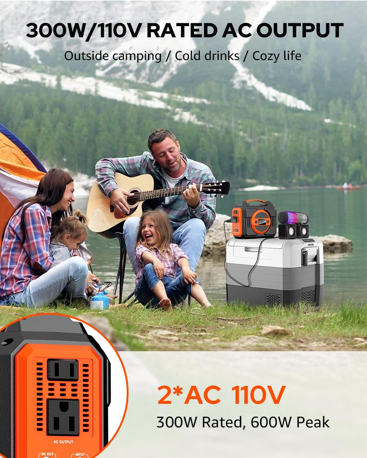 Portable 300W 220Wh Power Stat - đánh giá và giá Outdoor Power Bank With Ac Outlet
