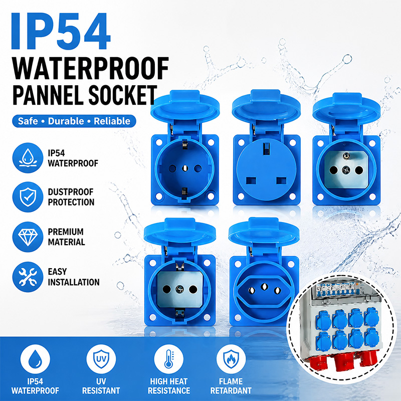 IP54 16A Waterproof Industrial - đánh giá và giá Outdoor Power Outlet Waterproof