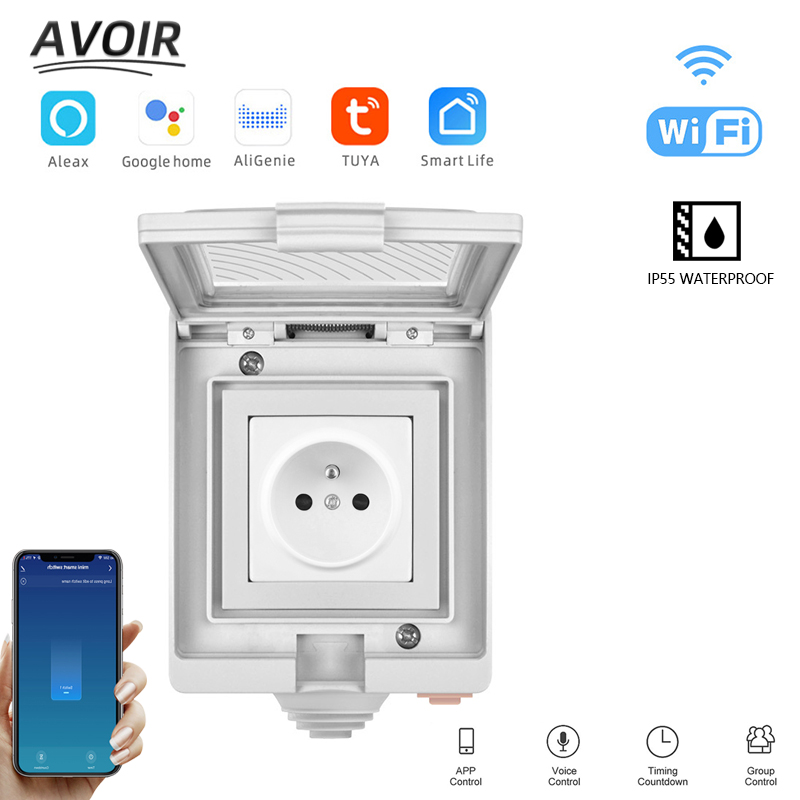 Avoir Tuya Thông Minh Ổ Cắm Đi - đánh giá và giá Outdoor Power Outlet With Remote Control