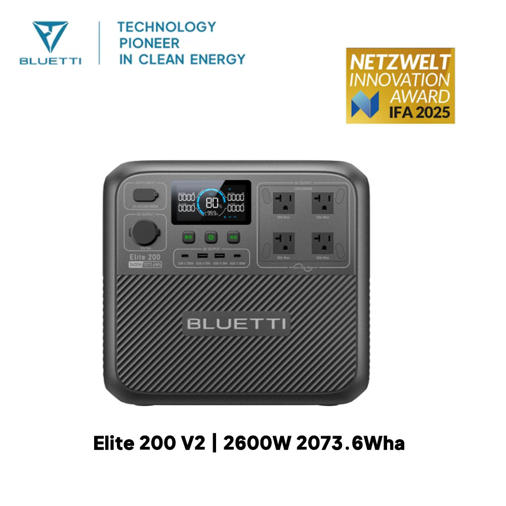 【Renew】BLUETTI Elite 200 V2 Po - đánh giá và giá Outdoor Power Generator