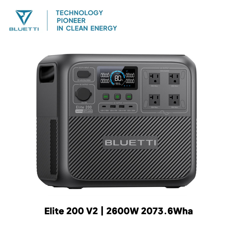 【Renew】BLUETTI Elite 200 V2 Po - đánh giá và giá Outdoor Power Generator