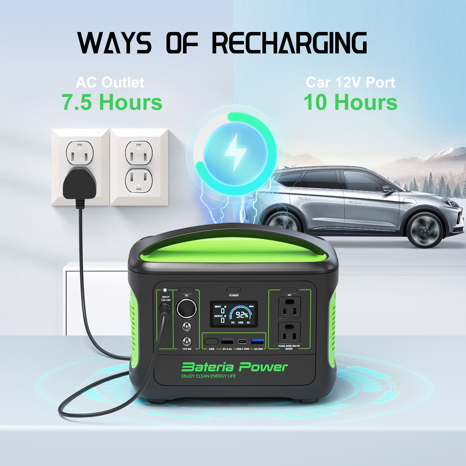 Outdoor 600W Solar Generator W - đánh giá và giá Outdoor Power Generator