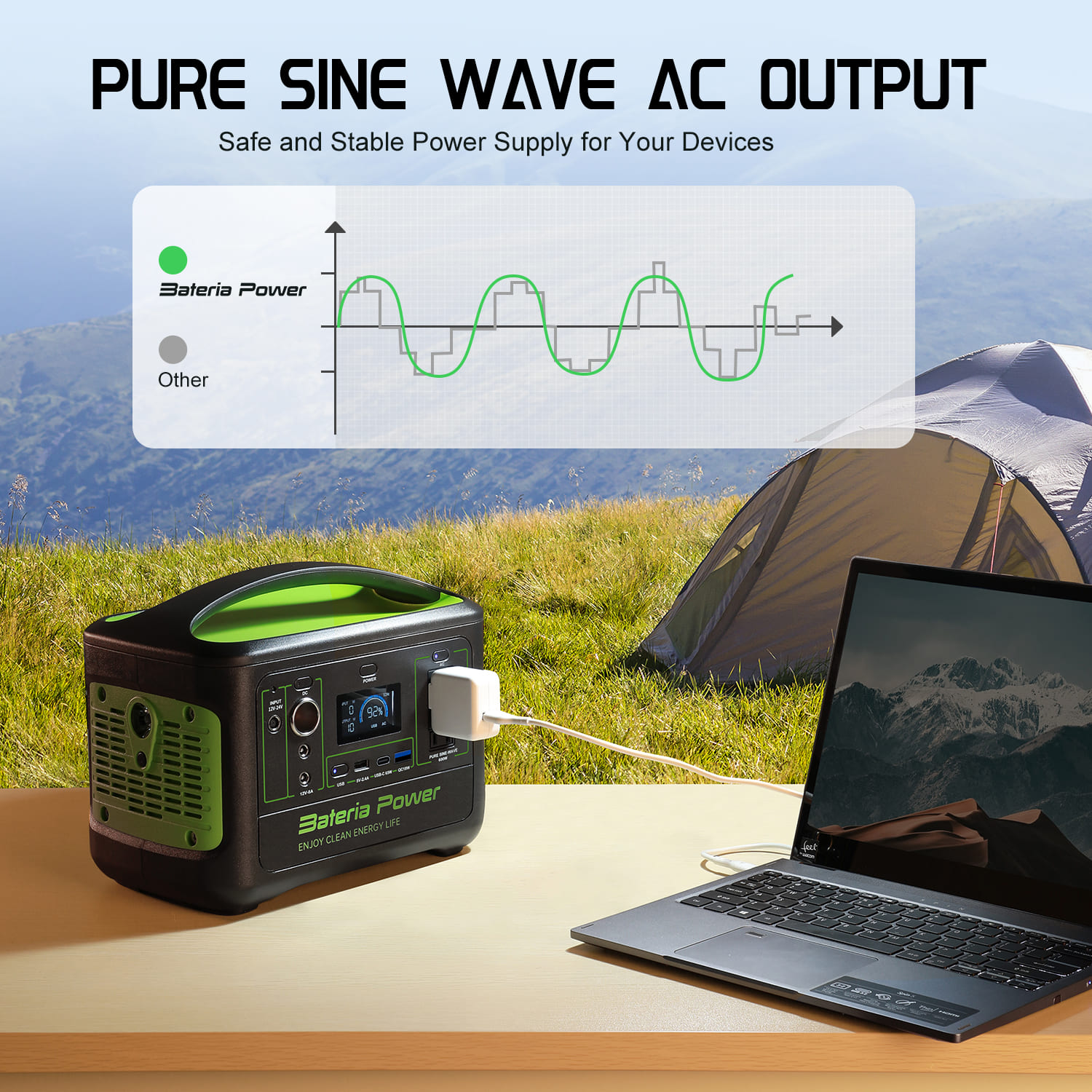 Outdoor 600W Solar Generator W - đánh giá và giá Outdoor Power Generator