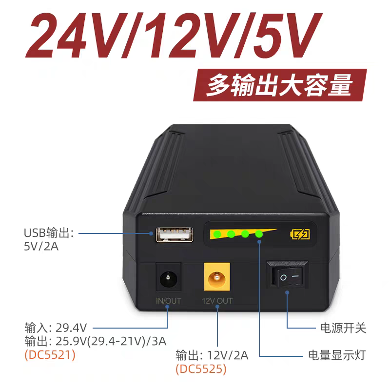 24V 12V 5V 22400MAH Li-ion USB - đánh giá và giá Outdoor Power Vacuum